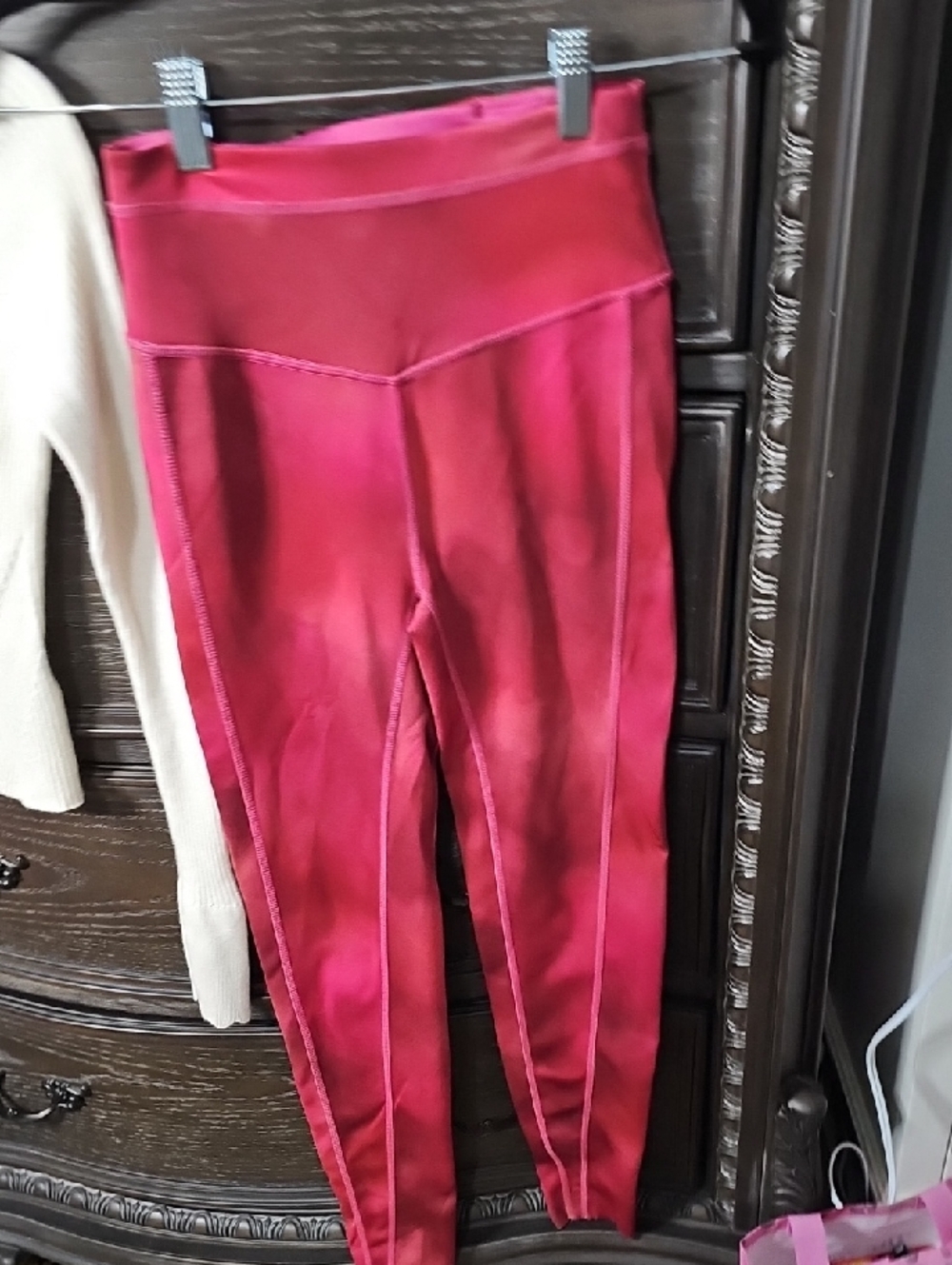Free People FP Movement You're A Peach Leggings Pink Ombre High Rise XS OB127547